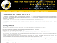 Tablet Screenshot of nacsa.org.za
